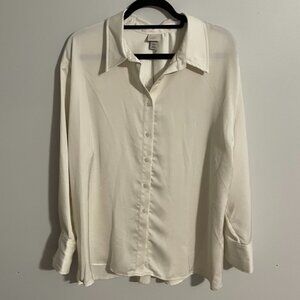Target cream button-up shirt